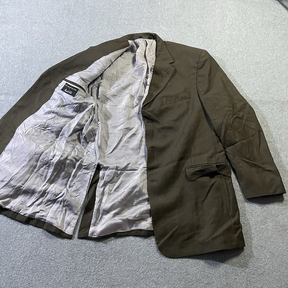 Vintage Hart Schaffner Marx BirdsEye Sport Coat 42R Marshall Field Wool Blend